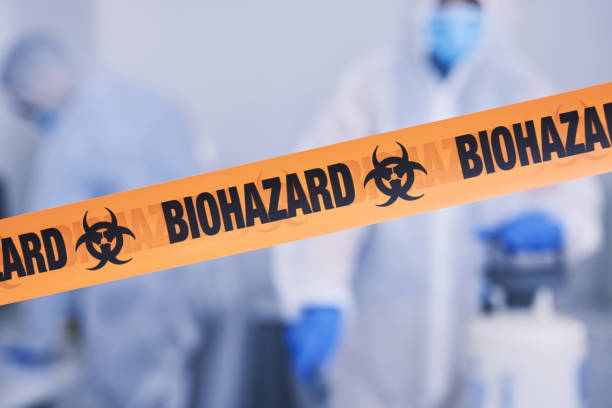 Professional Biohazard technician working in Wellington, TX